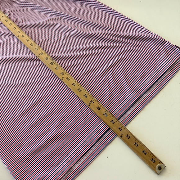 Donald Ross Patriotic Striped Performance Golf Polo Mens Medium Stretch - Picture 6 of 7